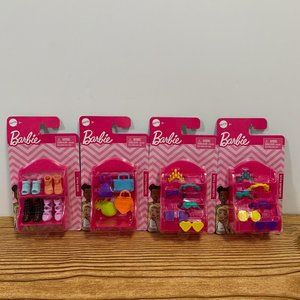 Barbie Accessories Lot Of Headbands, Shoes and Bag